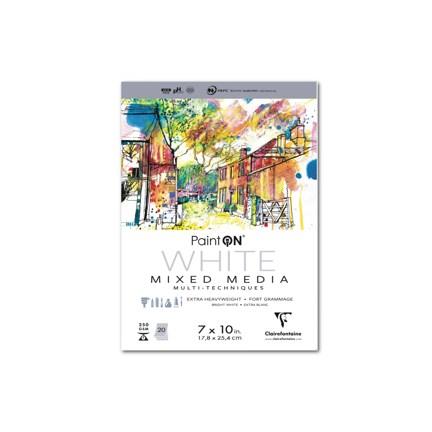 Art Supplies - Paint'on Mixed Media Pads - 250g - Six Colors - Three Sizes