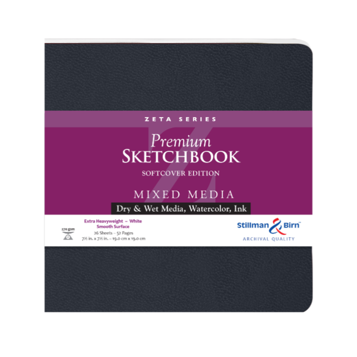 Art Supplies - Mixed Media Sketchbook -Zeta Series