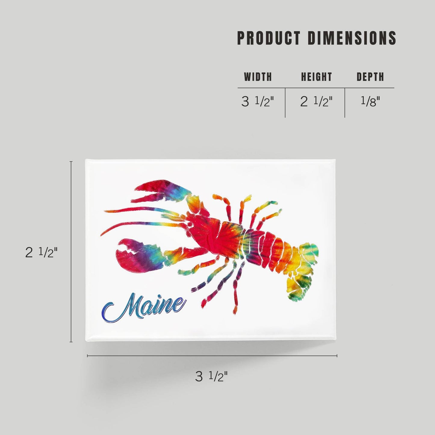 Magnet - Maine - Lobster, Tie Dye