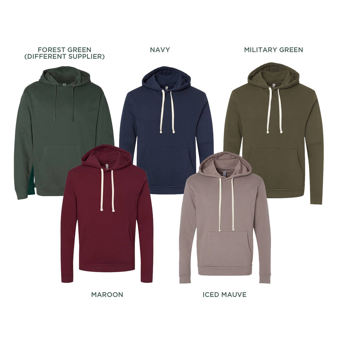 Sweatshirt - Maine Pine Tree Coast Hooded - Navy