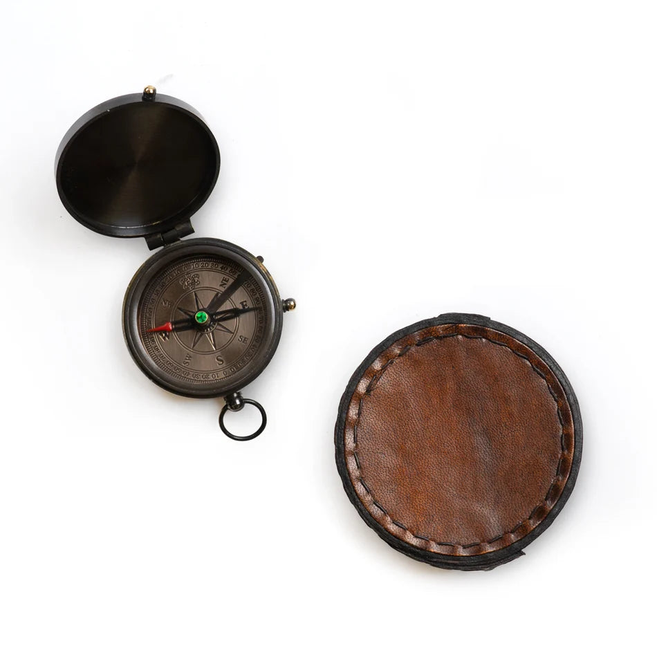 Compass - Leather - Not All Those Who Wander