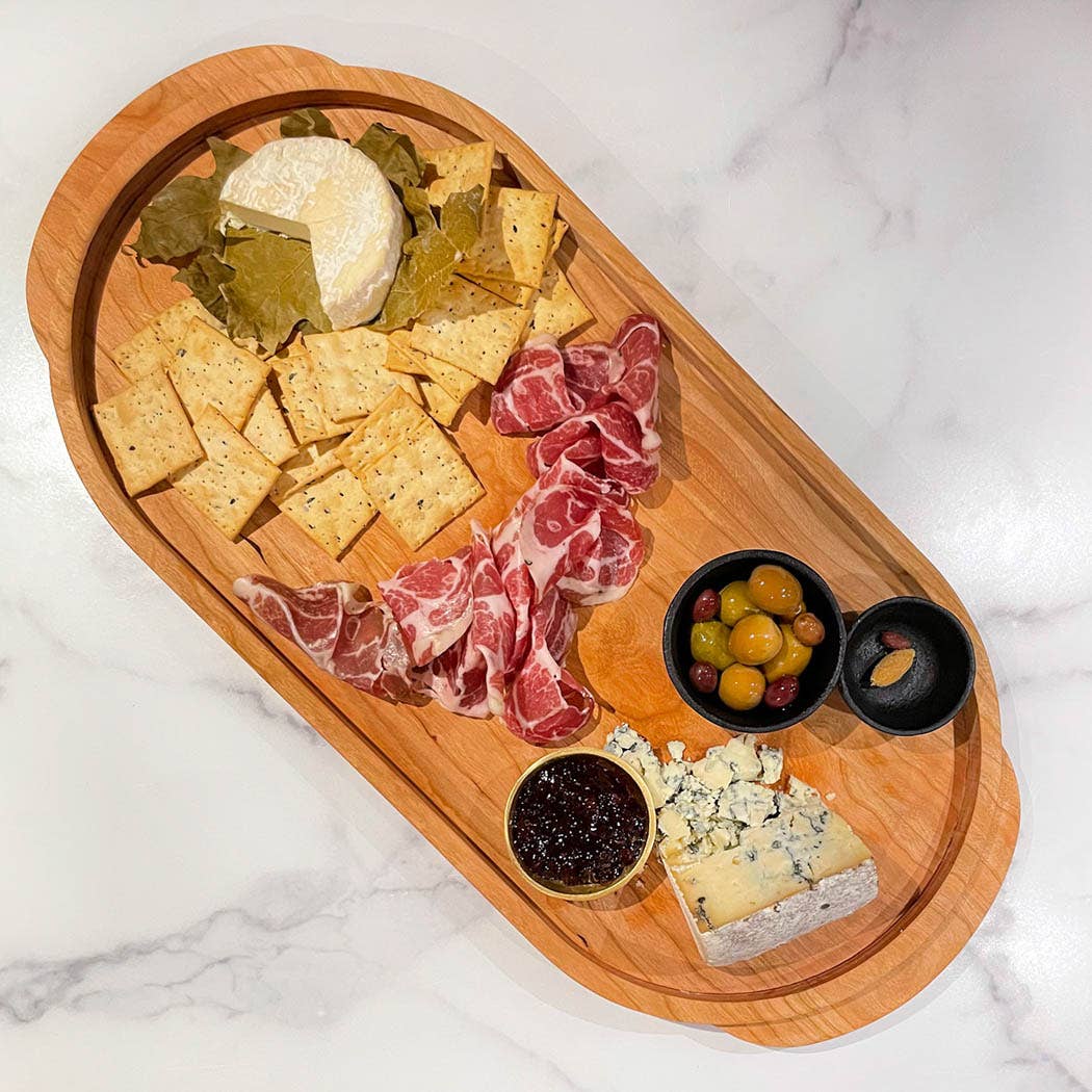 Cherry Oval Serving Tray