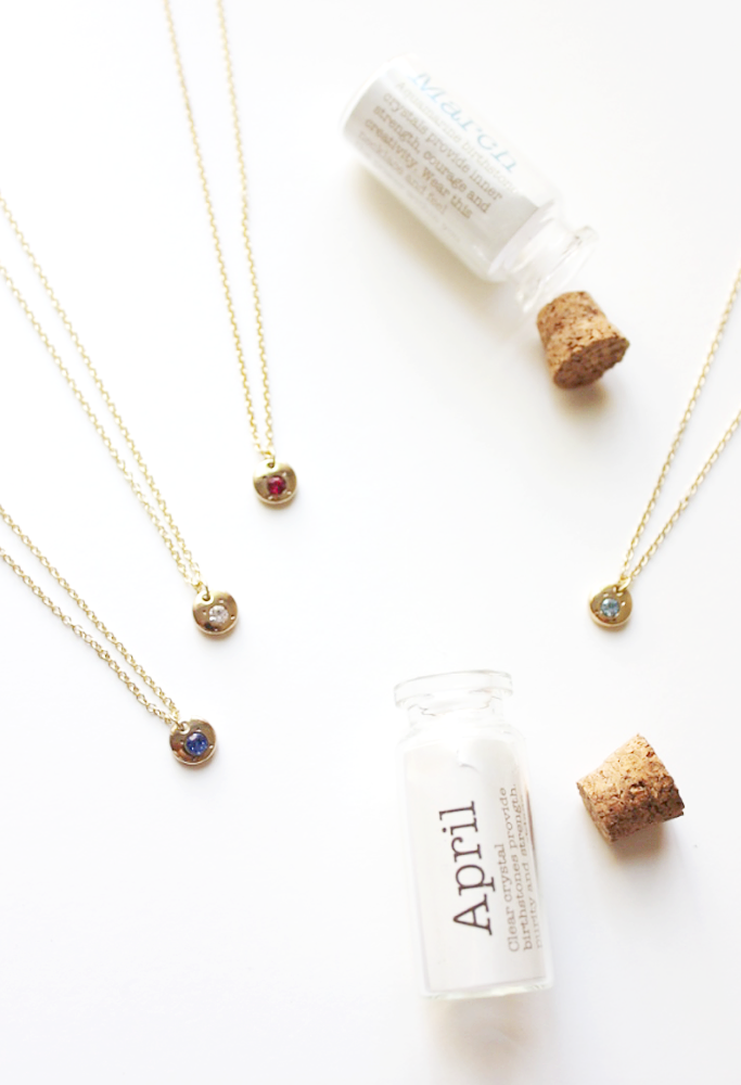 Necklace - Birthstone in Bottle