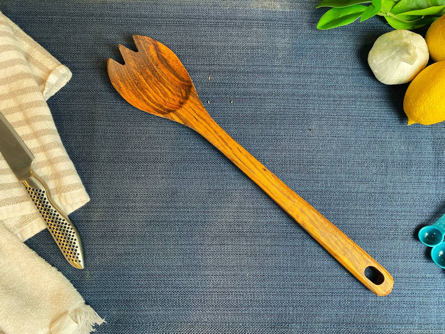 Rustic Handle Wooden Salad Serving Spork