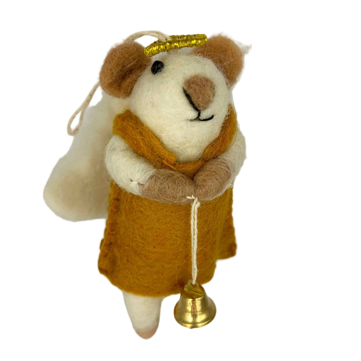 Handmade Felt "Angel Mouse Aggie" ornament