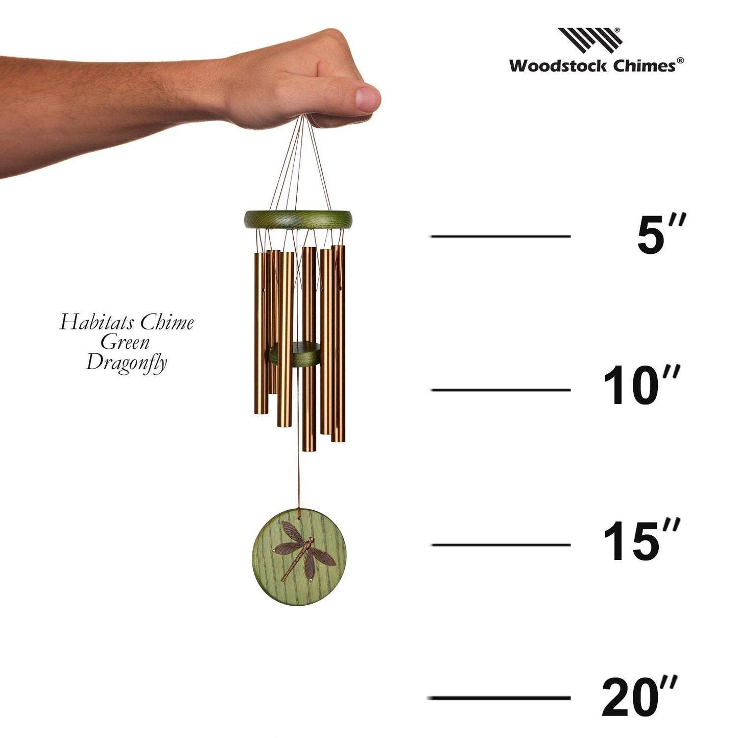 Habitats™ Chime - Green, Dragonfly