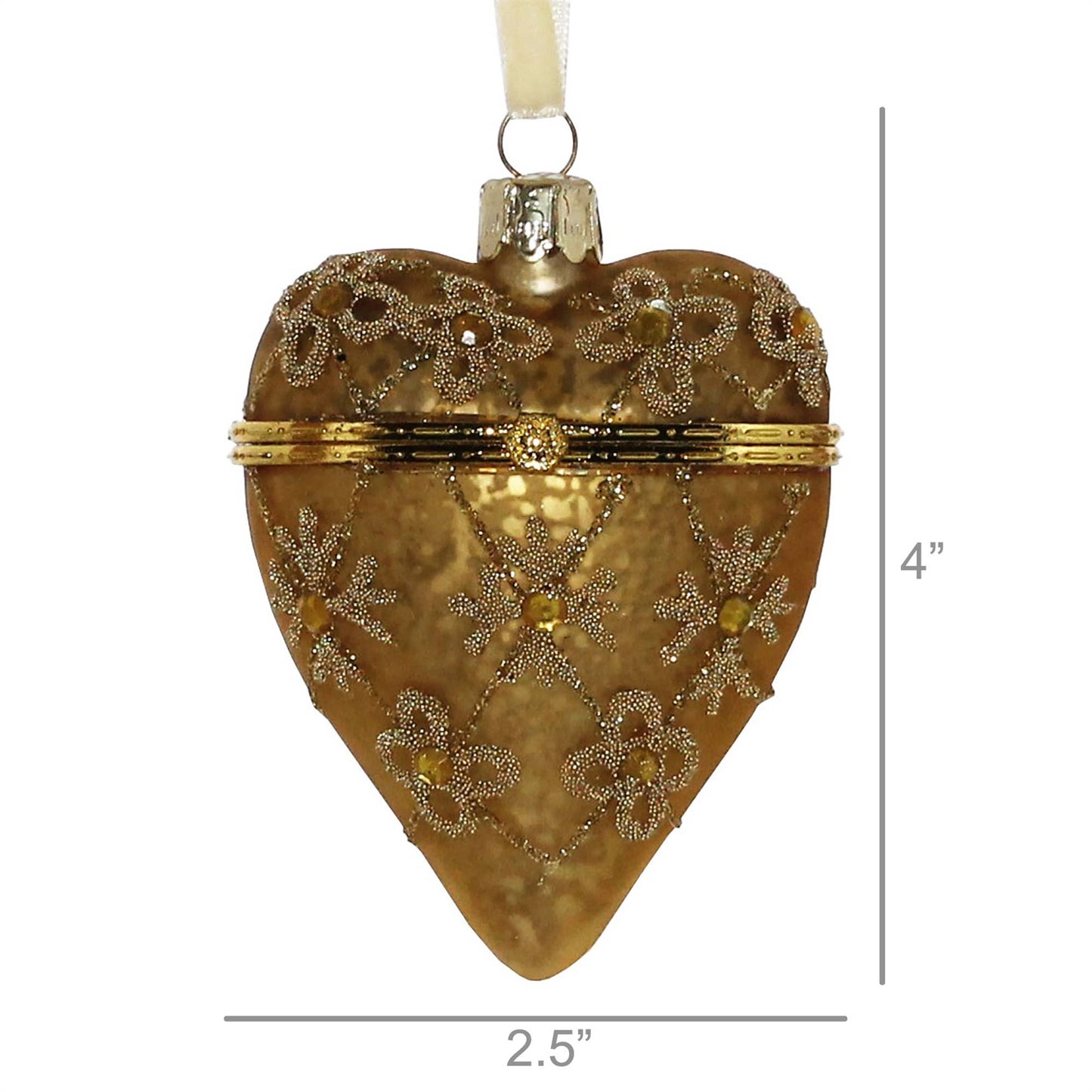 Ornament - Bejeweled Heart Locket