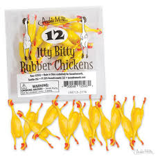 Toy - Itty Bitty Rubber Chickens
