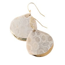Earrings - Dipped Stone Teardrop