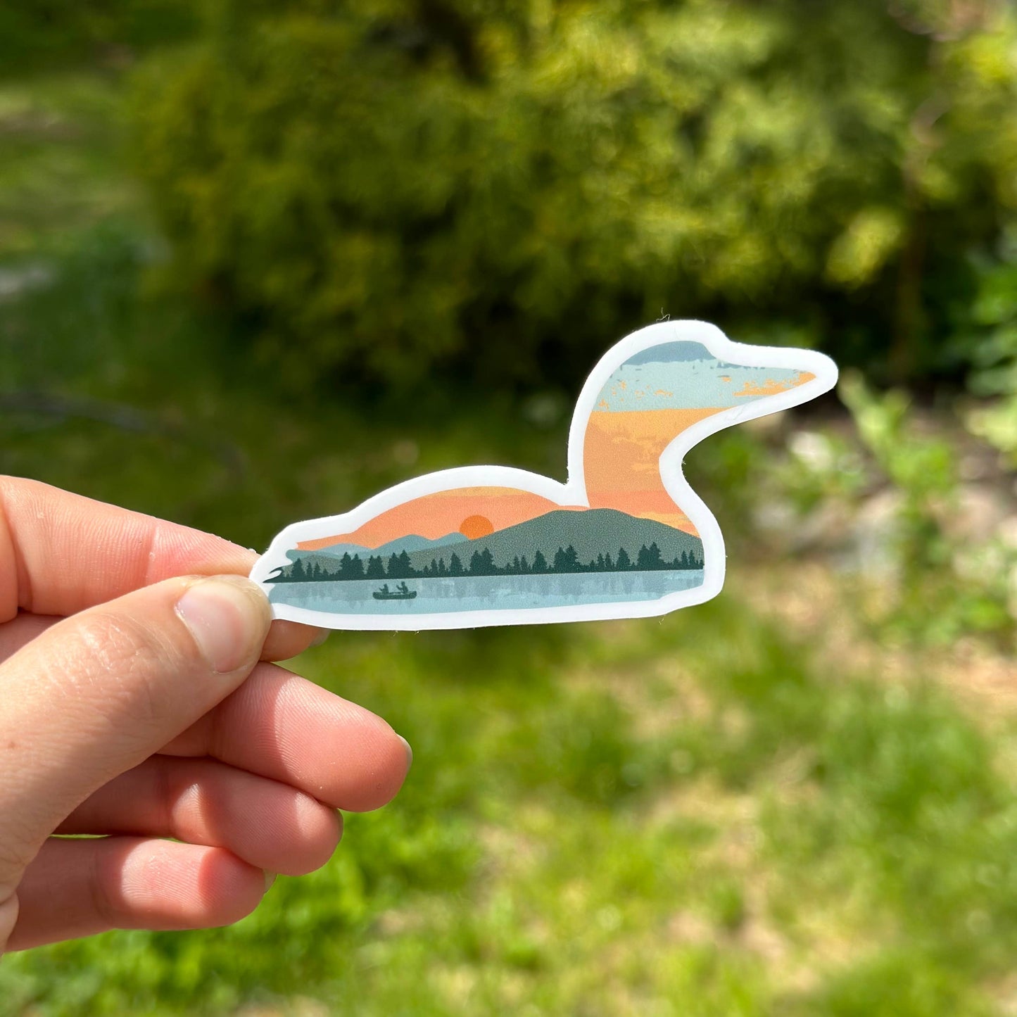Sticker - Maine Loon Sunset
