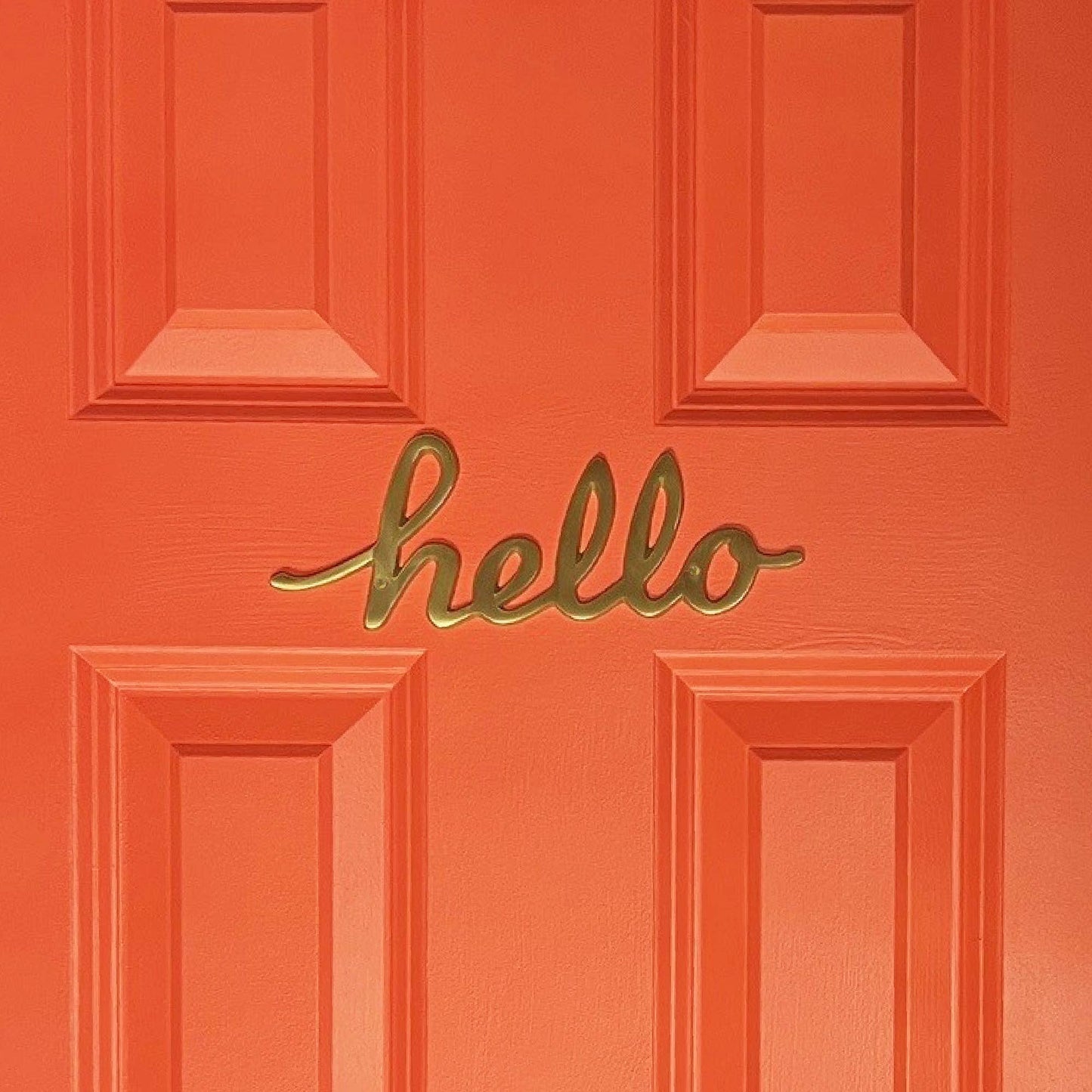 "Hello" Door Greeting