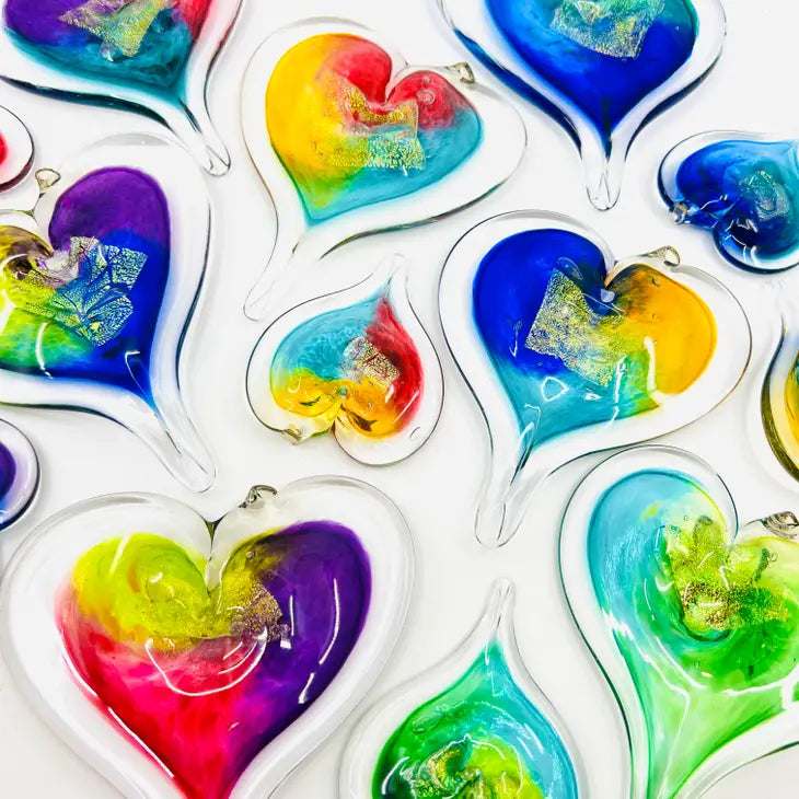Blown Glass - Heart - Sm.