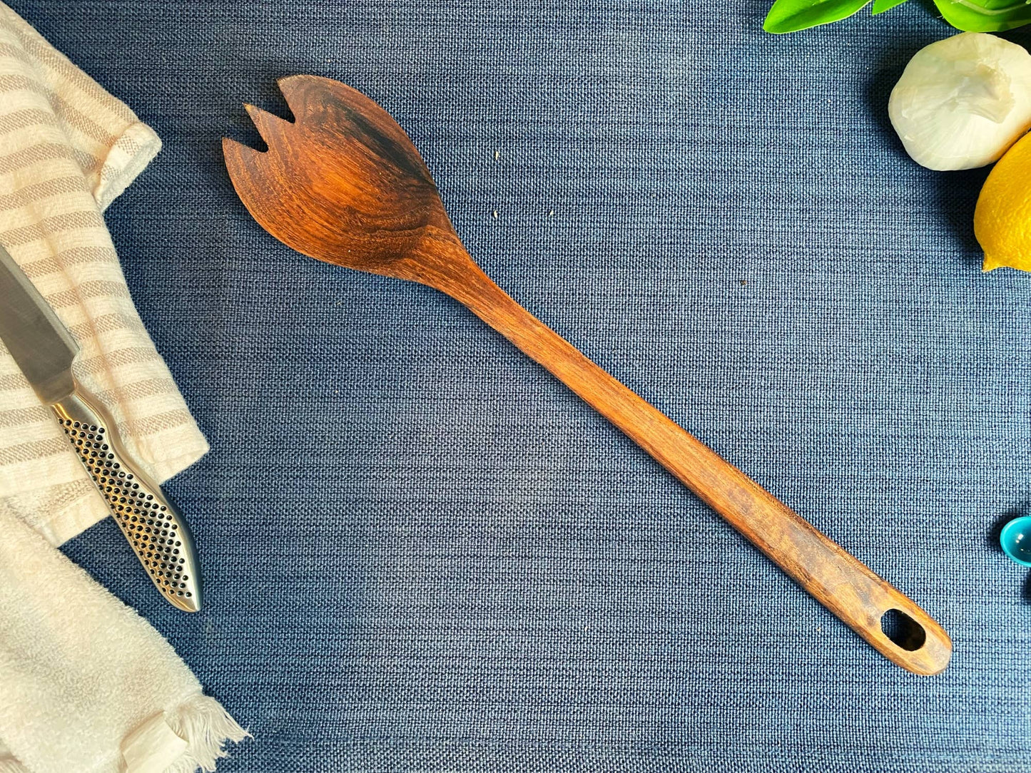 Rustic Handle Wooden Salad Serving Spork