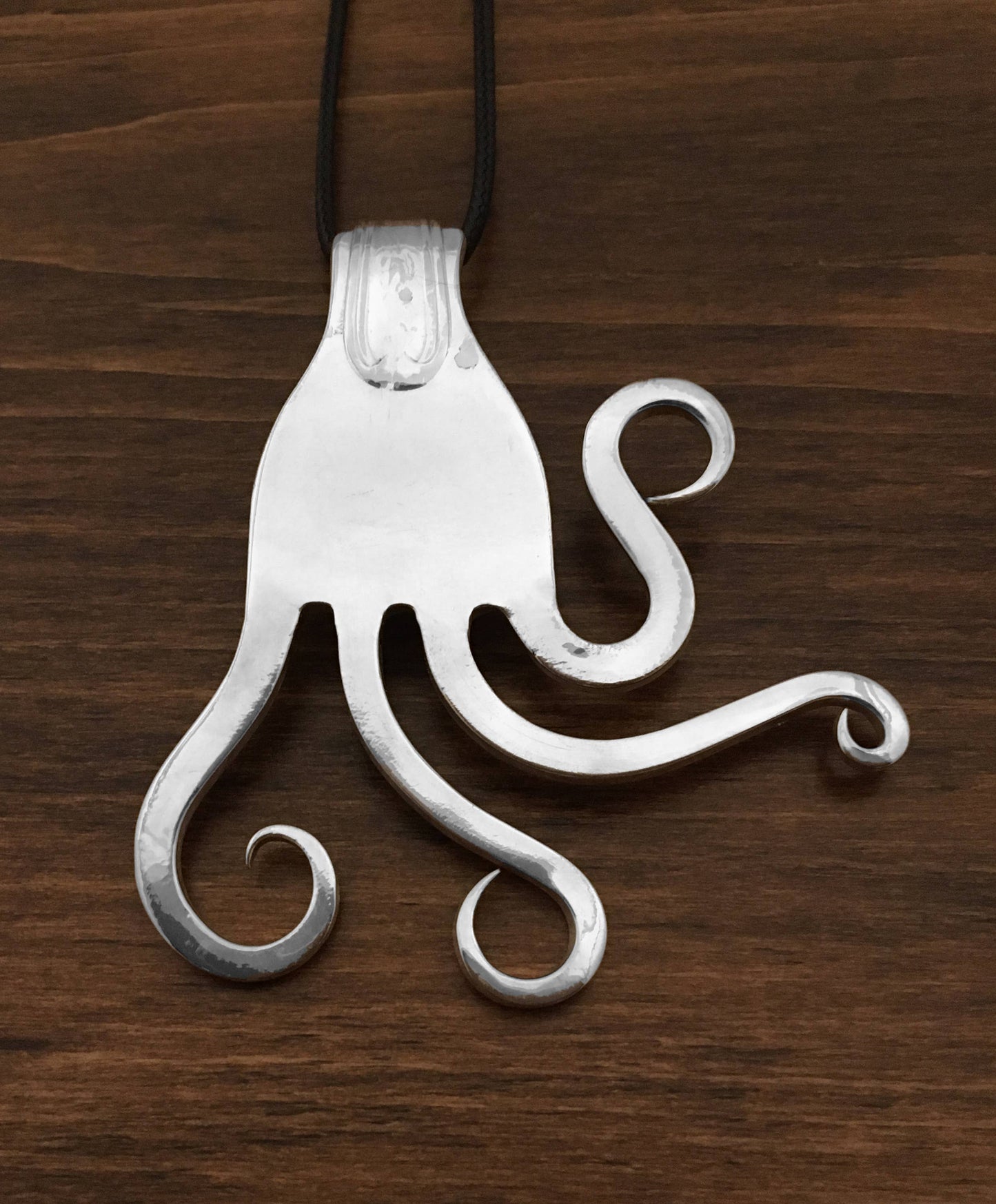 Necklace - Fork - Curly Design #6
