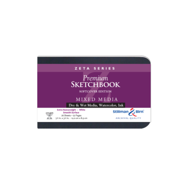 Art Supplies - Mixed Media Sketchbook -Zeta Series