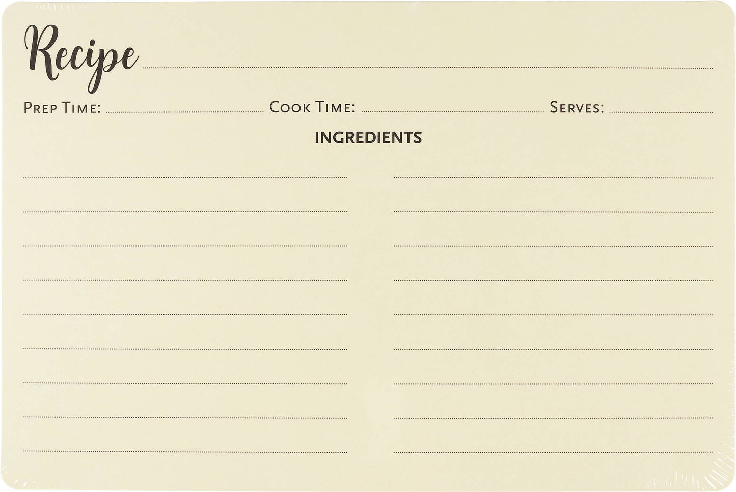 Recipe Card Refill Pack (50 cards)