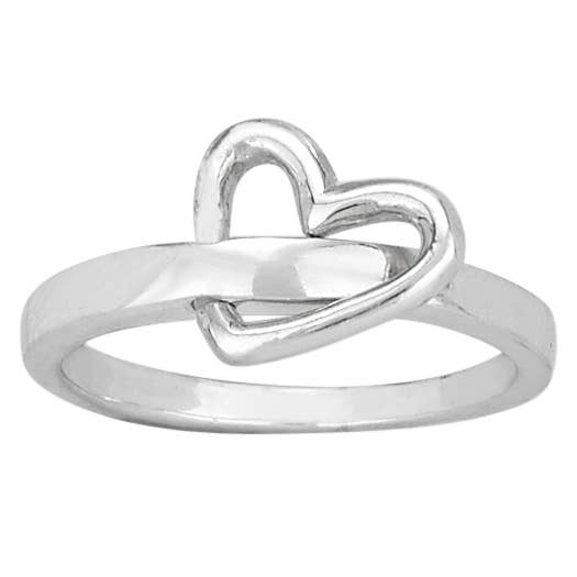 Love Buckle Sterling Silver Ring