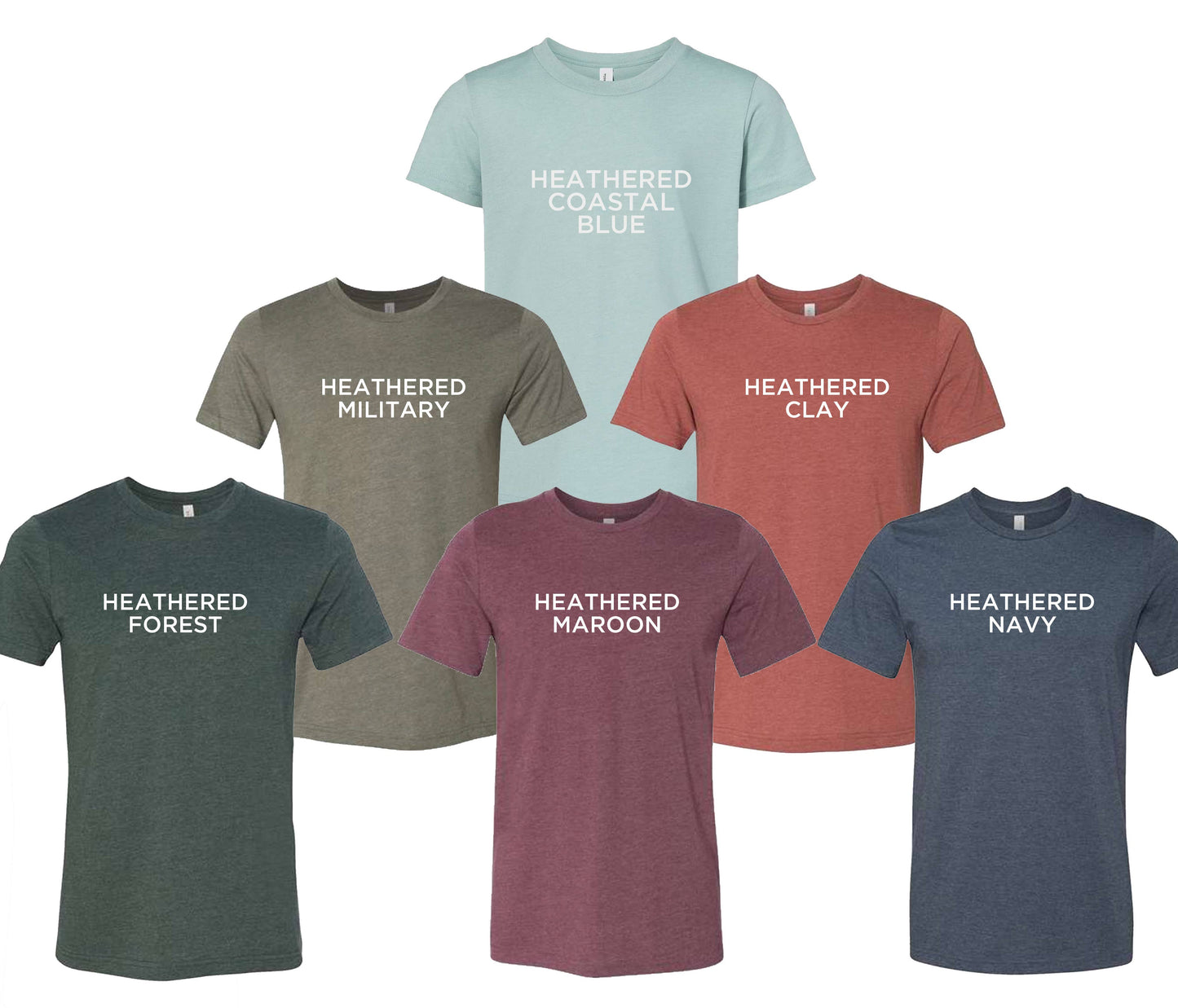 T-Shirt - East Coast - Heathered Forest