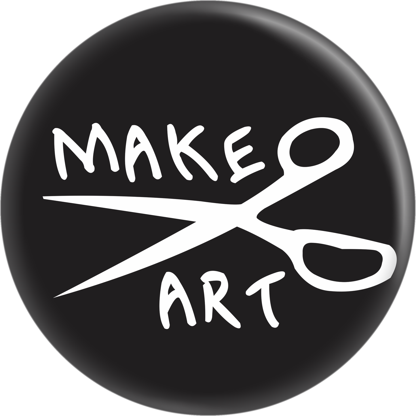 Button - Make Art - With Scissors