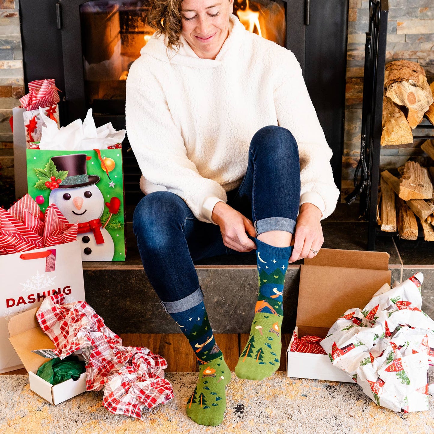 Lavley - I'd Rather Be Camping Socks