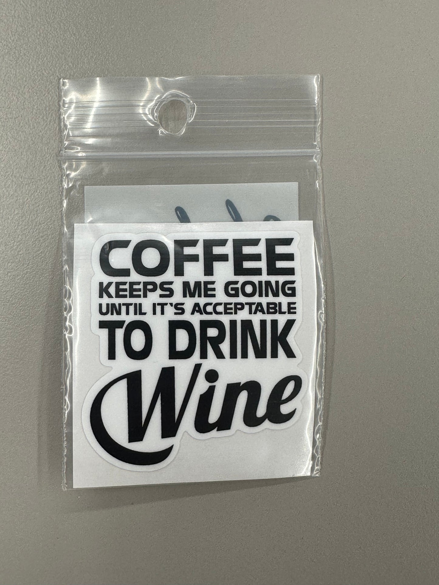 Sticker Sm - Coffee Keeps Me Going