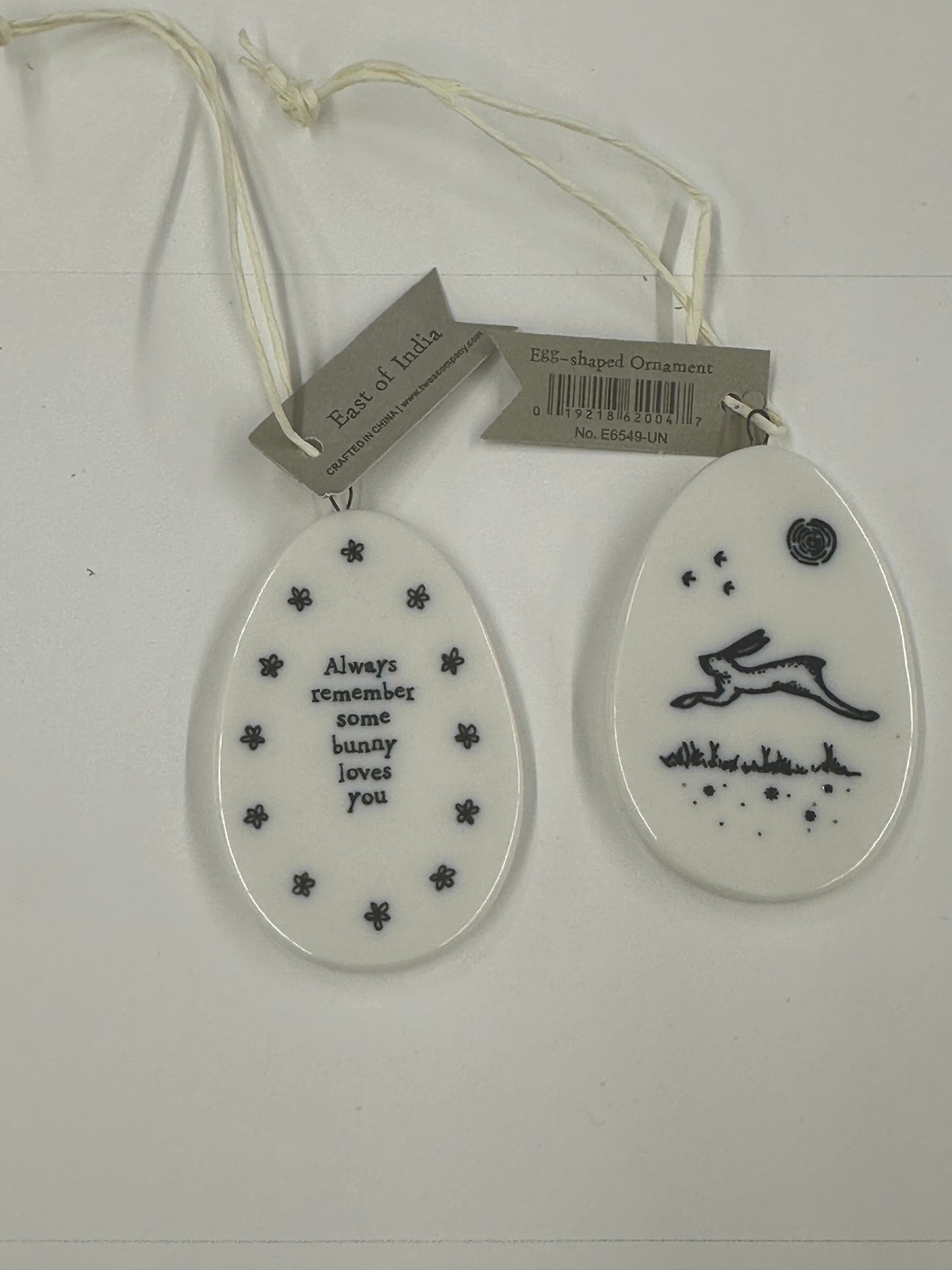 Egg-shaped Ornament - Always Remember Some Bunny Loves you