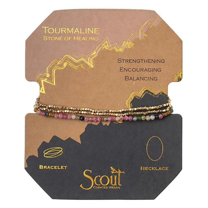 Bracelet/Necklace - Delicate Stone Wrap