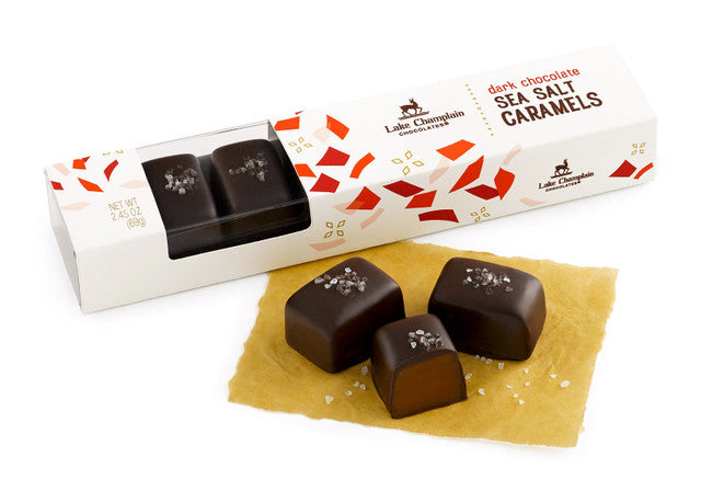 Dark Chocolate Sea Salt Caramels - 7 pc.