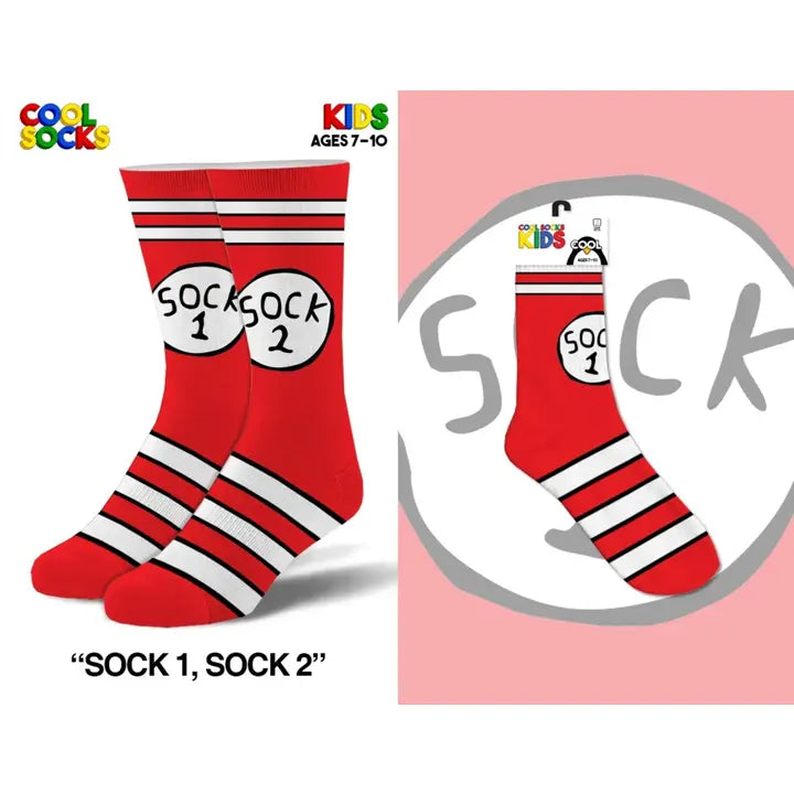 Cool Socks - Sock 1 Sock 2 - Size 4-7
