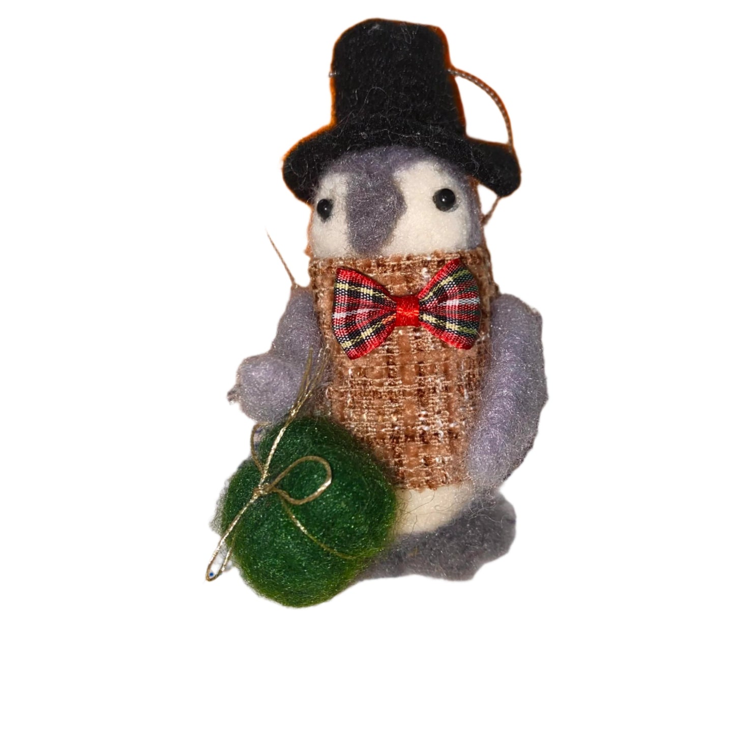 Ornament - Felt Holiday Penguins