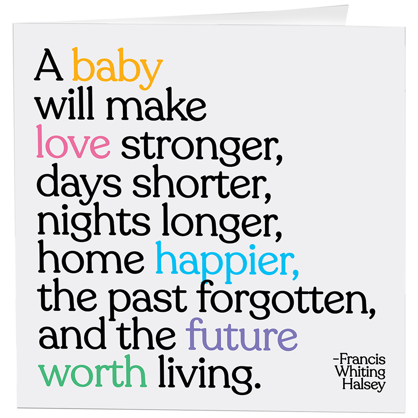 Card - A Baby Will Make - Baby - (F. Whiting Halsey)