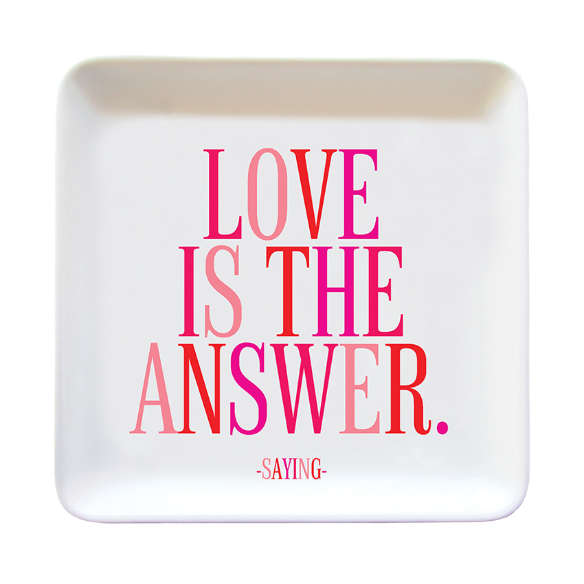 Trinket Dish - Love Is The Answer (Saying)