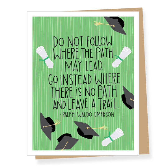 Card - Graduation - Ralph Waldo Emerson Quote