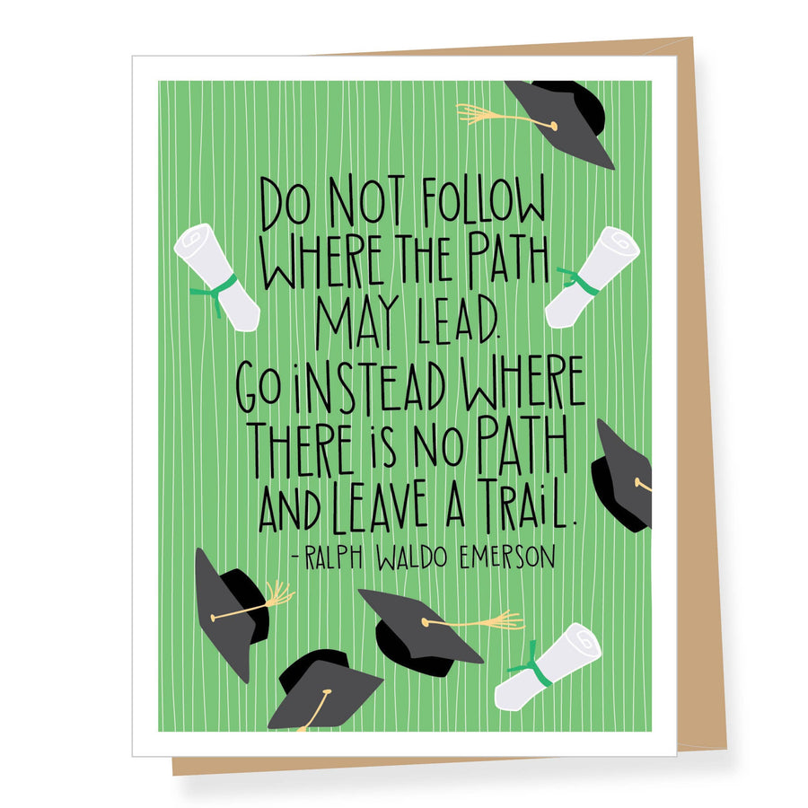 Card - Graduation - Ralph Waldo Emerson Quote