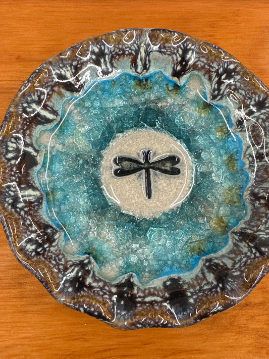 Dish/Candle Holder - Dragonfly