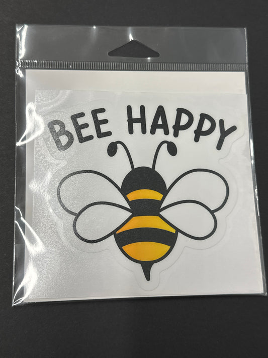 Sticker Lg - Bee Happy