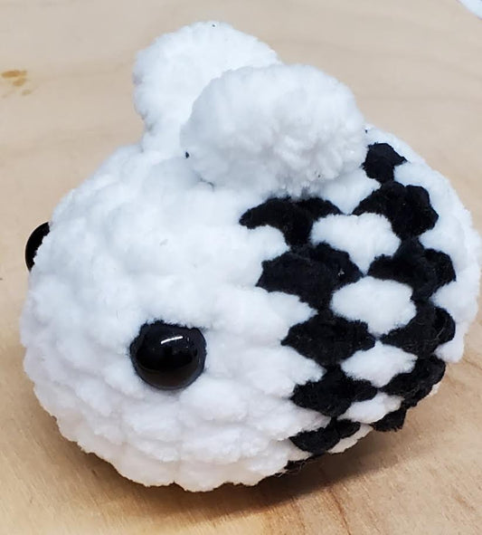 Plush - White/Black Bee
