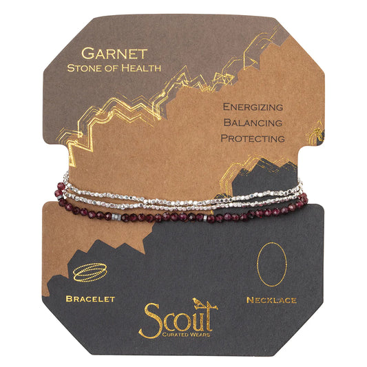 Bracelet/Necklace - Delicate Stone Wrap