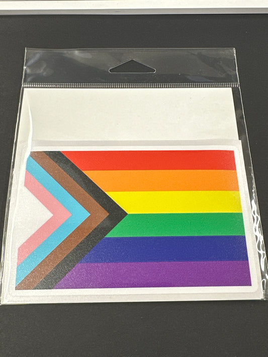 Sticker Lg - Progress Pride Flag
