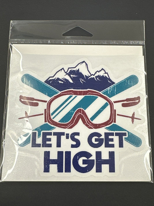 Sticker Lg - Let's Get High