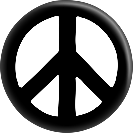 Button - Peace Sign