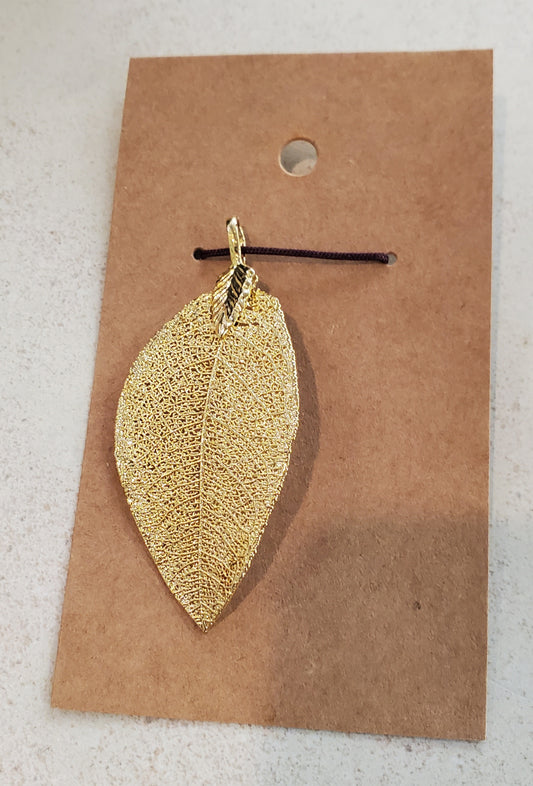Pendant - Gold Leaf
