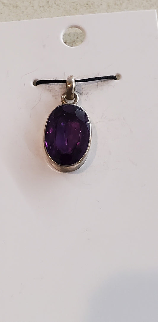 Pendant - Amethyst Sterling Silver