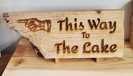 Sign - This Way to Lake