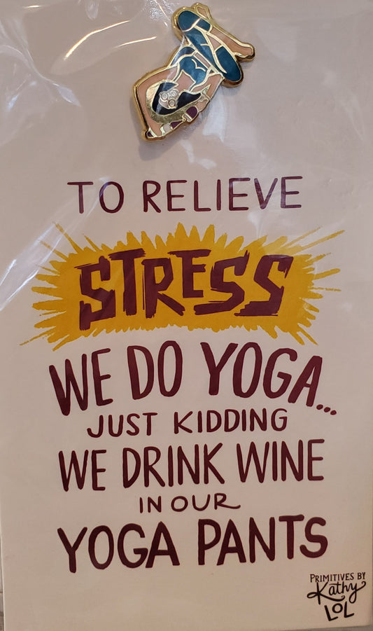 Pin - Enamel - Yoga Pants