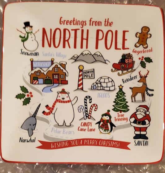 Plate - Greetings from the North Pole - Large