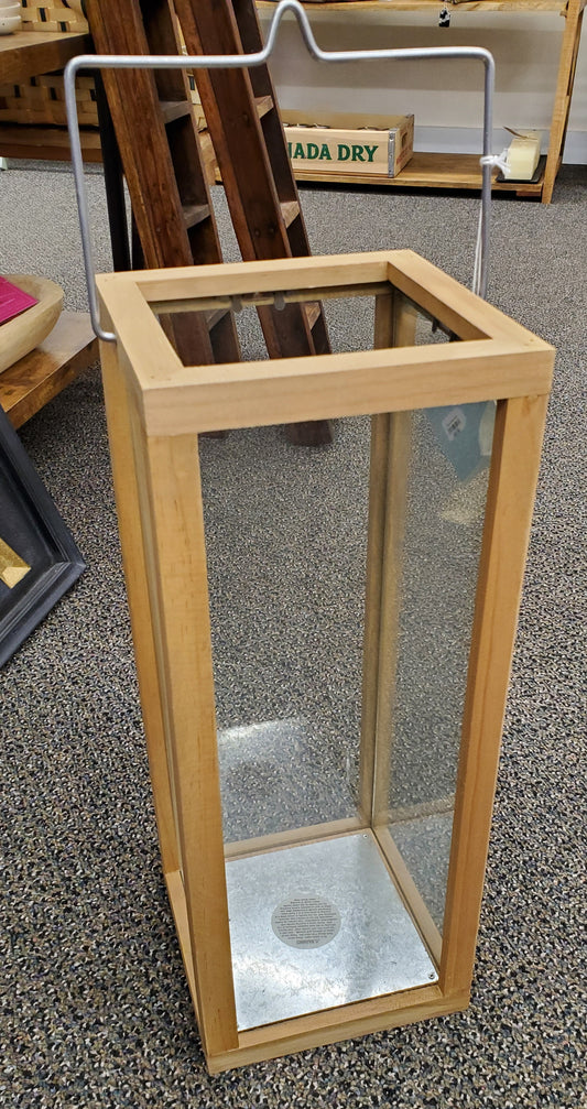 Wooden Glass Lantern