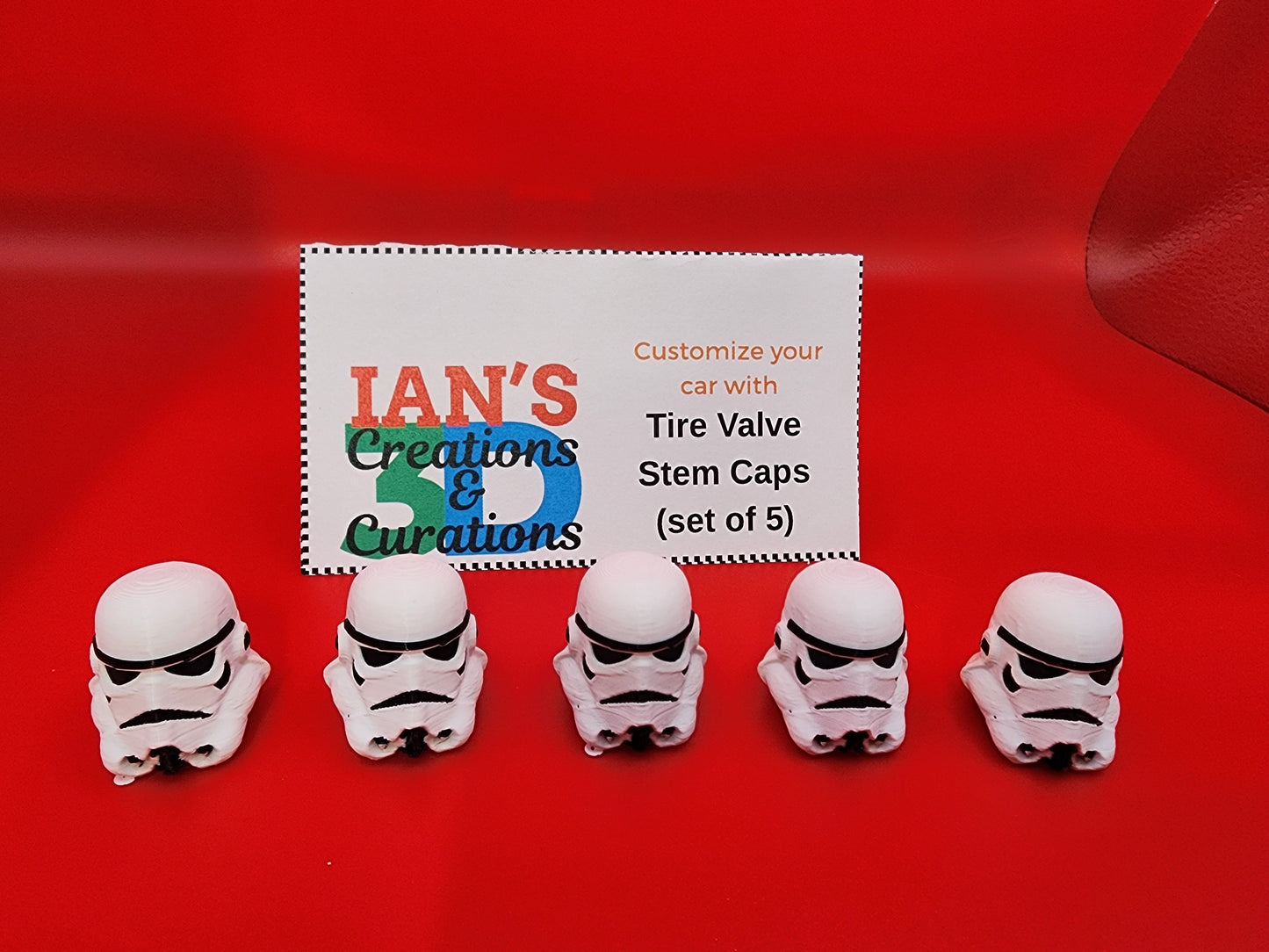 3D Five Valve Stems - Storm Trooper