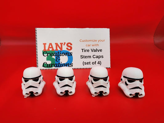 3D Four Valve Stems - Storm Trooper