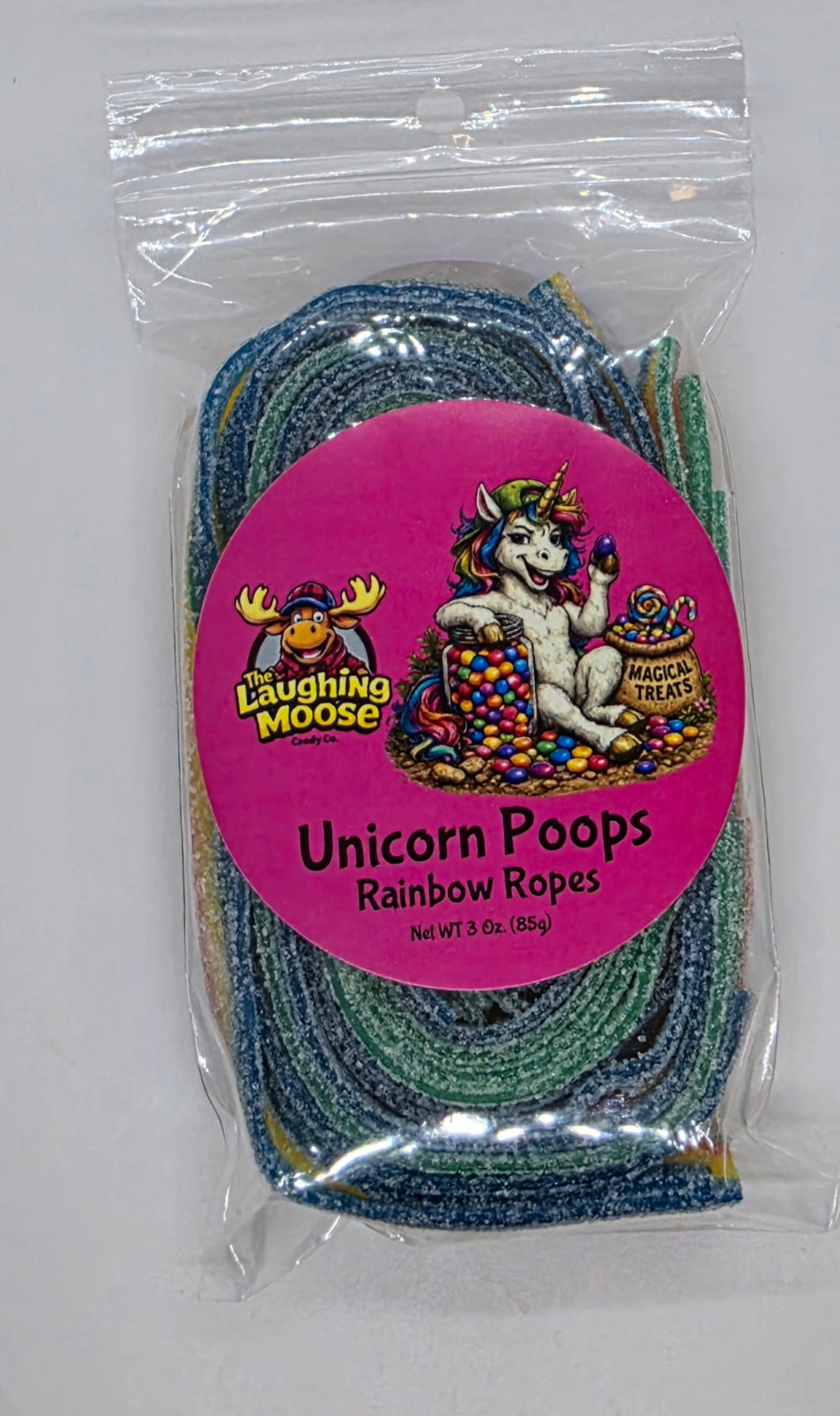 Unicorn Poops - Rainbow Sour Ropes